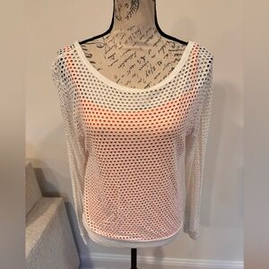 Bailey 44 white and orange top size small